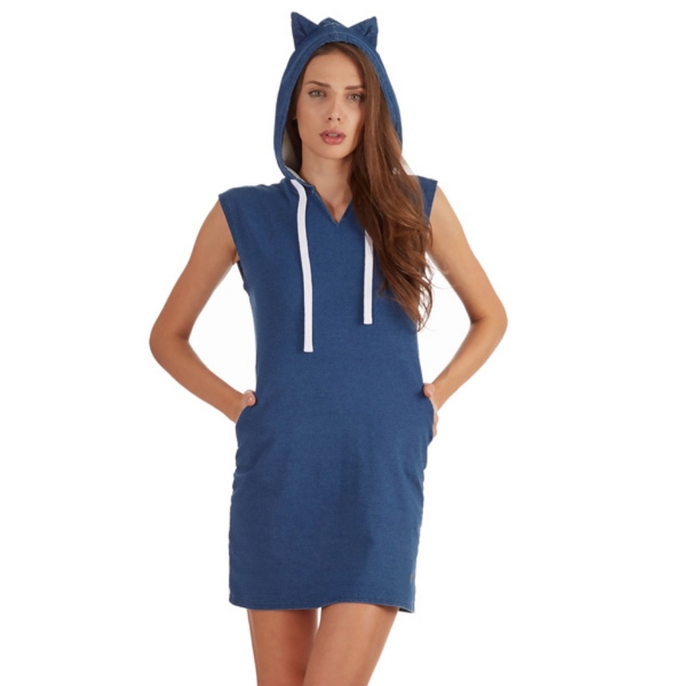 Kitty French Terry Dress with Pockets